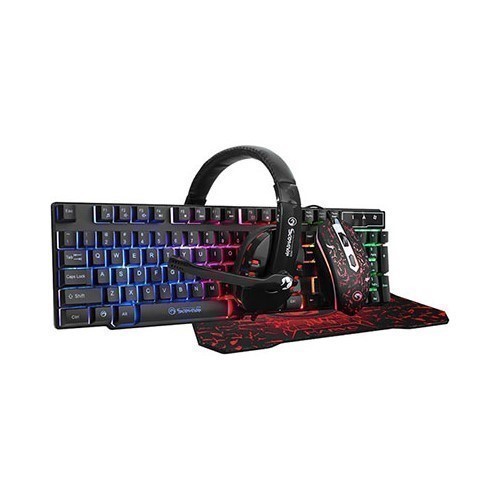 TECLADO+KIT MARVO SCORPION MCM370SP 4 EN 1 GAMING